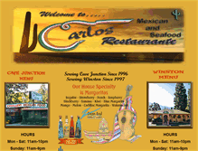 Tablet Screenshot of carlosrestaurante.com